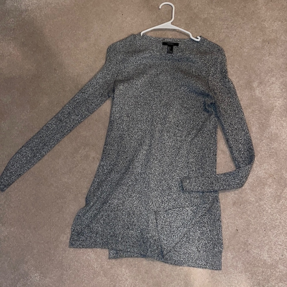 Marled grey tunic